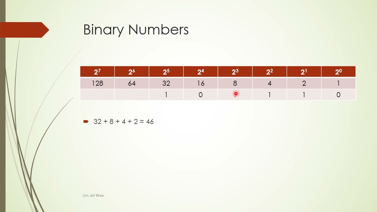 Computer Science - Binary Numbers & Base 10 Numbers - YouTube