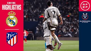 Resumen Supercopa de España | Real Madrid 5-3 Atlético de Madrid | Semifinal | 🔴 RFEF