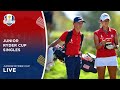 LIVE | Singles | 2023 Junior Ryder Cup