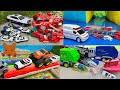 Police Car VS Fire Truck! They Look for Diecast Cars & Stories about Cars 【Kuma's Bear Kids】