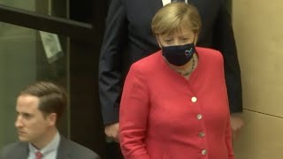 Merkel wears mask in public for the first time to ward off criticism