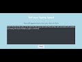 Speed Typing Test App using JavaScript