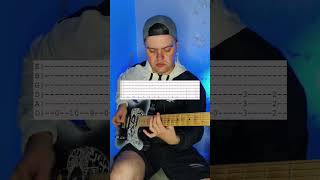 Як грати KARNA - Party на Прикарпатті на гітарі з табами #guitar #metal #tabs #shorts #short #tutor