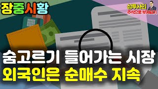 장중시황] 1/30 숨고르기 들어가는 시장 / 외국인은 순매수 지속 / 대형주 대체로 보합세, 변동성 작게 눈치보기