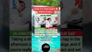 How to take Naps Effectively. | #youtubeshorts #shorts