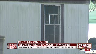 Deputies arrest escaped inmate in Warner