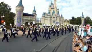 Midlothian Virginia High School Trojan Marching Band at Magic Kingdom Nov 1st 2015