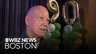 Tantasqua Regional High School honors 90-year-old janitor with surprise birthday party