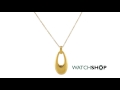 Jewellery Essentials Ladies' Sterling Silver Vermeil Oval Pendant (AJ-37230764)