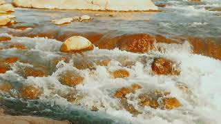 Beautiful red stone water sounds for sleeping | relaxing water sounds