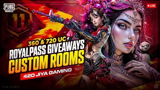 UNLIMETED RP \u0026 PRIZE POOL ONLY CUSTOM ROOM | PUBGMOBILE NEW UPDATE 3.6 | 420JIYA#pubggirl#pubgmobile