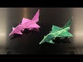 How To Fold Griffon A Origami Jet By Jayson Merrill (Explained More)