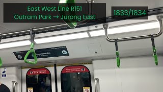 [SMRT] Alstom Movia R151 train ride (Outram Park ~ Jurong East)