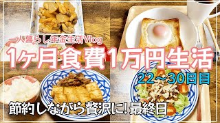 食費1ヶ月1万円生活/最終日【60代一人暮らしの食費】#148