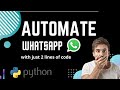 Automate WhatsApp Using Python | Send Whatsapp Message Using Python Pywhatkit |Python Pywhatkit