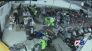 Suspects caught on camera stealing dirt bikes from Seekonk motorsports shop