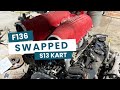 Ferrari F136 Swapping My S13 Drift Kart