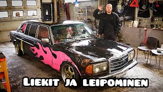 MOOTTORIN TUHO JA TUUNAILUA - w123 LANG Extempore Remont pt4 #mercedesbenz #w123 #om617 #w123lang