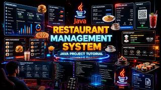 🍽️🔥 Restaurant Management System Using Java | Complete Java Project Tutorial for Beginners | (Java)
