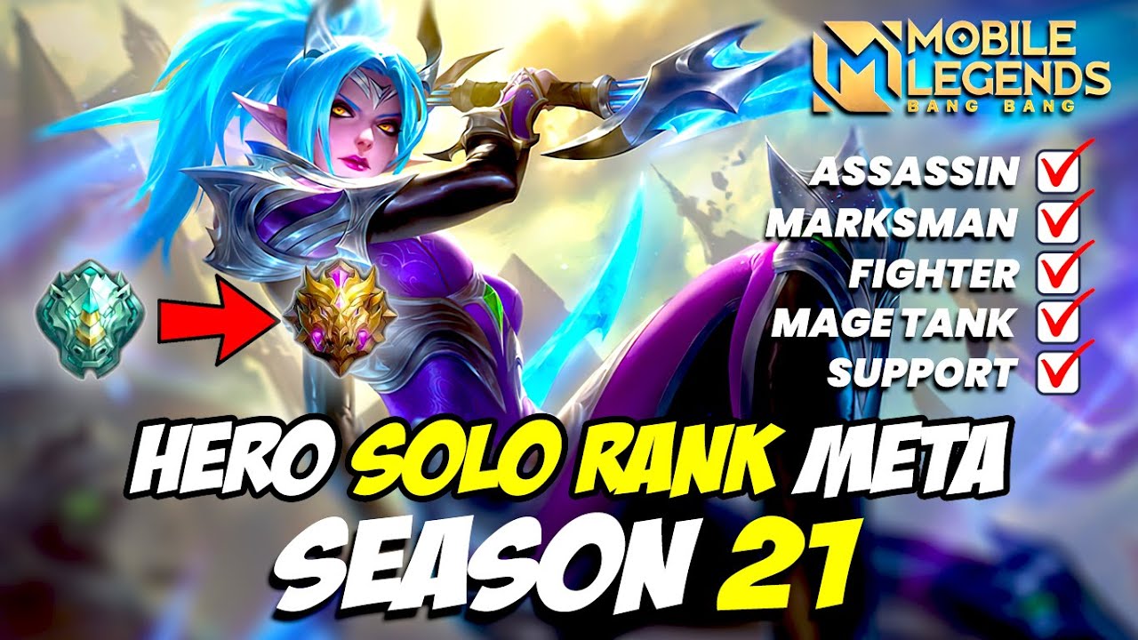 HERO META SEASON 21 MOBILE LEGENDS INDONESIA 2021 | RANK EPIC SAMPAI ...