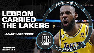 LeBron CARRIED the Lakers through this road trip! - Brian Windhorst | NBA Crosscourt