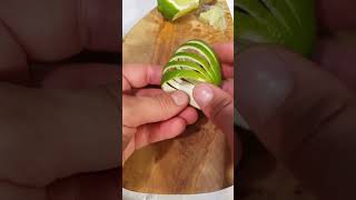 Cocktail Garnish Tutorial- Lime Garnish #shorts #garnish #nolow