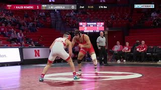 174 LBS: #7 Kaleb Romero (Ohio State) vs. #6 Mickey Labriola (Nebraska) | 2020 B1G Wrestling
