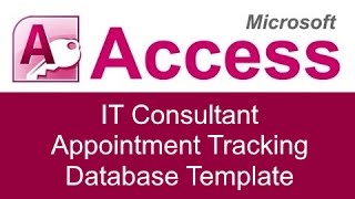 Microsoft Access IT Consultant Appointment Tracking Database Template