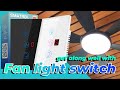 Tuya smart US WIFI fan light switch function appearance display and correct wiring method