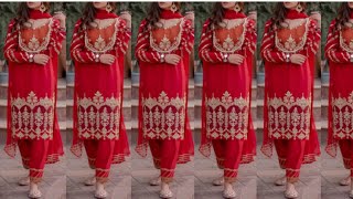 😍ਹੈਂਡ ਵਰਕ ਪੰਜਾਬੀ ਸੂਟ ਡਿਜ਼ਾਈਨ/ Hand Work Punjabi Suit Design/Punjabi Suit Design 2025 ♥️