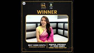 IIMA 2022 - Winner of Best Song South - Unna Vida Maaten By Andrea Jeremiah Ft Leon James