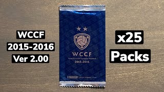 2015/16 Panini WCCF Soccer Ver 2.00 Sealed 25 Pack Opening - National Teams and Rares!