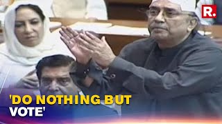 Ex-Pakistan President Asif Ali Zardari Urges Parliament To Vote On No-trust Motion \u0026 Not Defy SC