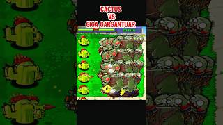 *CACTUS VS GIGA GARGANTUAR*#shorts #short #pvz #plantsvszombies #trending #gaming #pvz2