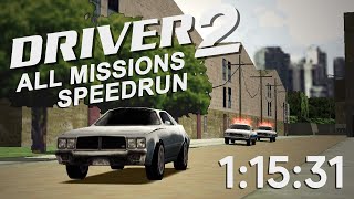 ReDriver 2 All Missions Speedrun in 1:15:31