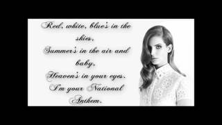 Lana Del Rey - National Anthem Karaoke/Instrumental With Lyrics