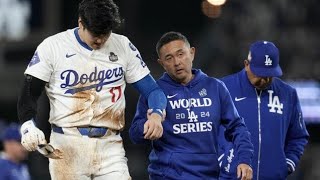 大谷翔平が左肩負傷の緊急事態　試合終了２分後に帰路へ、病院直行か[Japanese sports]