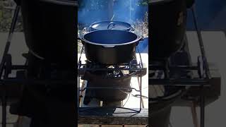 S111_ニトリのダッチオーブンをシーズニングしました。I seasoned Nitori's Dutch Oven.