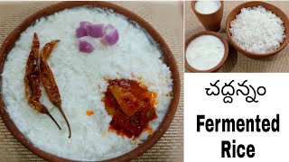 చద్దన్నం వేసవి స్పెషల్ |Traditional Breakfast|Fermented Rice|Rich Probiotic Cooling Summer Breakfast