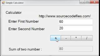 Calculator in VB.NET