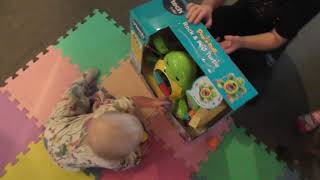 Vtech Paisley getting her new vtech rock and pop turtle