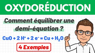 Comment équilibrer une demi-équation électronique ? Oxydoréduction | 1ère spé | Chimie