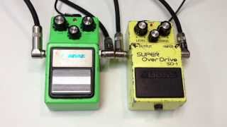 1983 Ibanez TS9 Tube Screamer vs 1982 Boss SD-1 Super Overdrive