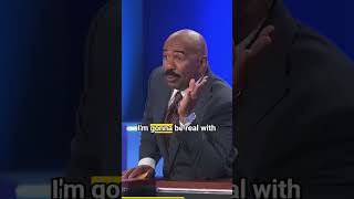 For a man to look good bald, he gotta have a nice what? | #shorts #steveharvey #familyfeud