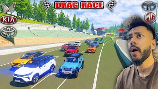 FIRST TIME INDIAN CARS🚀 RACE TRACK DRAG RACE😱 | GTA 5 ABHISHEKKZ GAMING