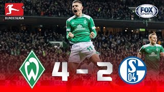 Werder Bremen - Schalke 04 [4-2] | GOLES | Jornada 25 | Bundesliga