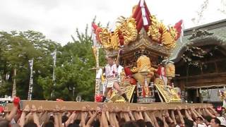 曽根天満宮　本宮　中筋西　随身門前　屋台差し上げ　その２