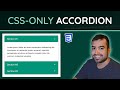 How to create a CSS-Only Accordion (Mobile Friendly) - HTML & CSS Tutorial