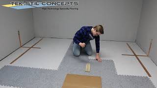 ESD Flooring Installation: EURO-FLEX Easy ESD Interlocking Vinyl Tile Flooring System