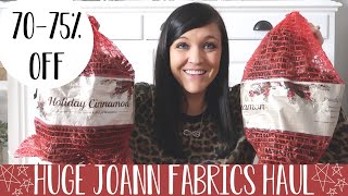 HUGE JOANN FABRICS HAUL | CLEARANCE SALE 70-75% OFF | LOTS OF WINTER CRAFT SUPPLIES AND FLORAL ITEMS